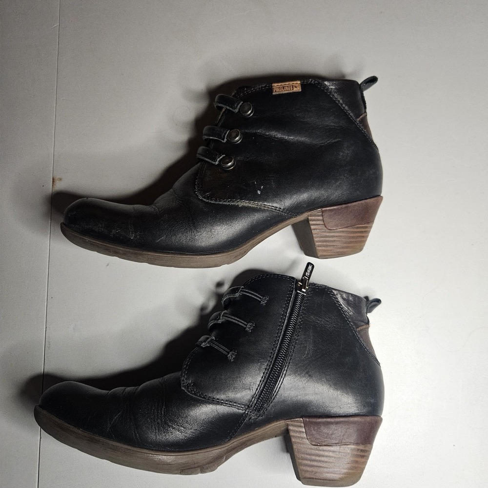 Pikolinos Womens Booties Rotterdam Strap Leather Ankle Boots‎ Victorian - Picture 3 of 14